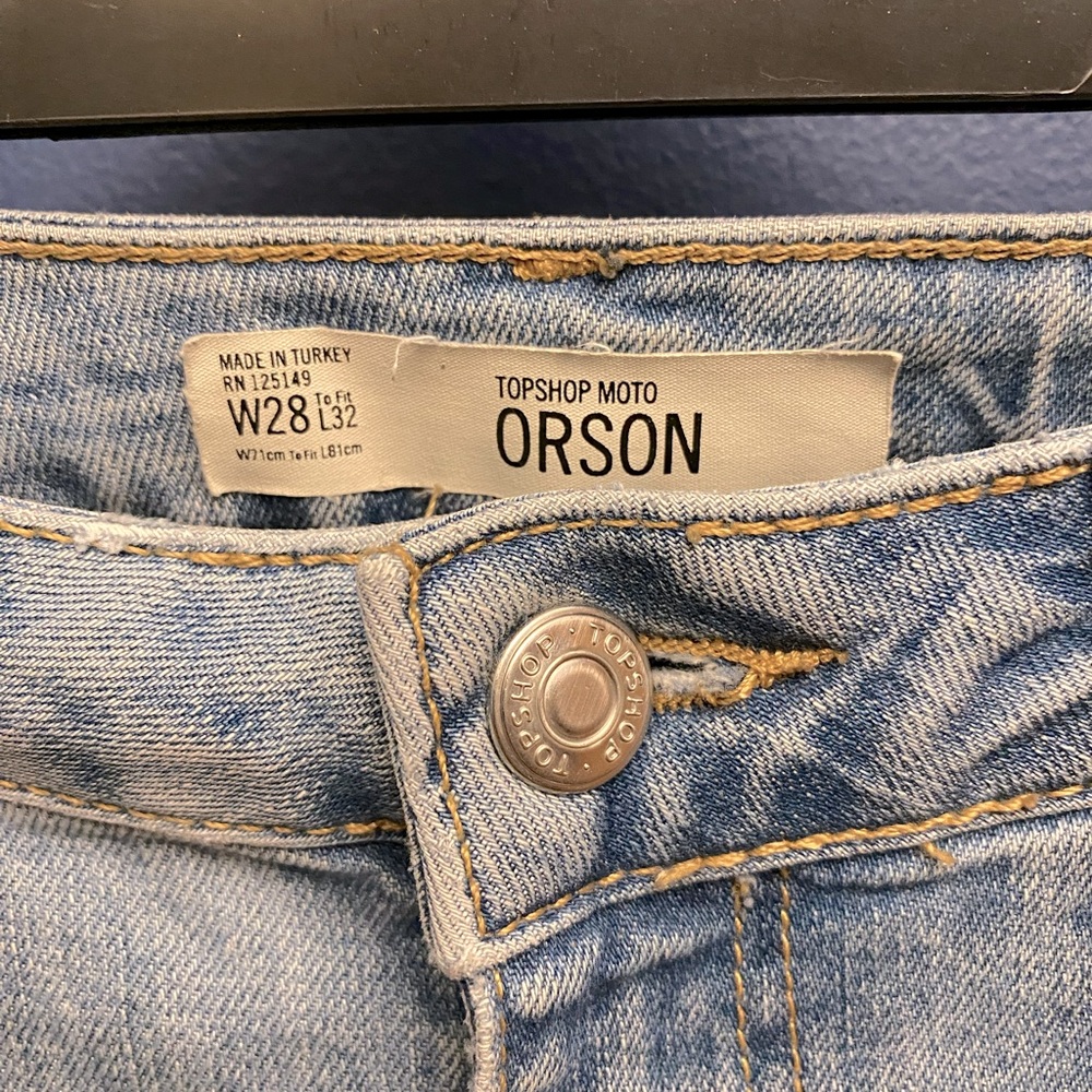 TOPSHOP Orson straight leg jeans